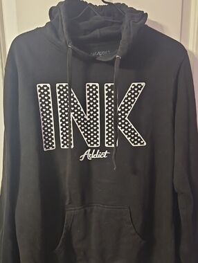 Ink Addict Black Logo Hoodie